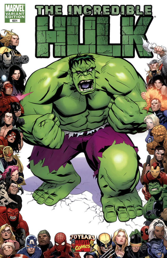 Marvel Comic Book Covers Incredible Hulk Vol 1 601 70th Frame Variant