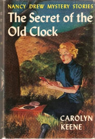 Nancy Drew Book Covers The Secret of the Old Clock 1950 version