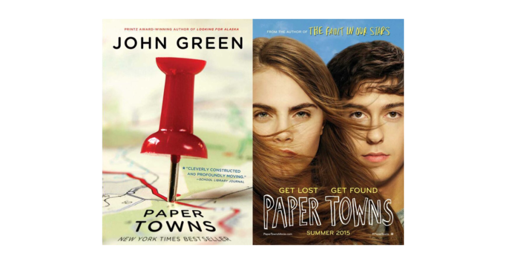 Paper Towns Book Covers Collection
