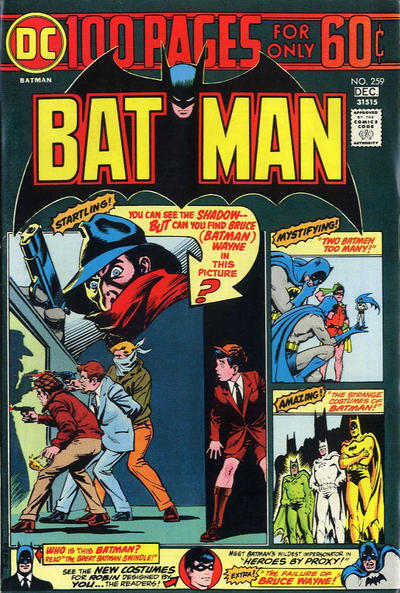 Batman Comic Book Covers Volume 1 #259