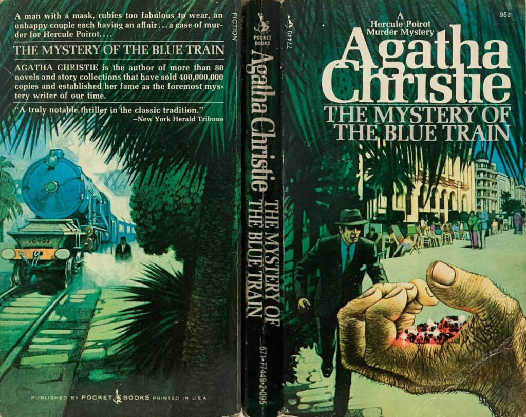 Agatha Christie Book Covers The Mystery of The Blue Train Pocket Books