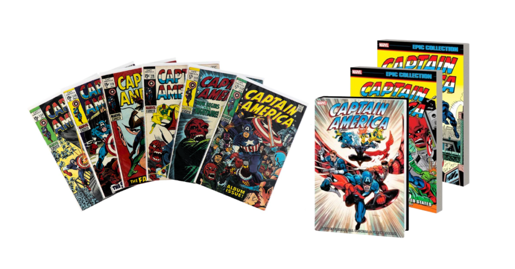 Captain America Comic Book Covers Collection