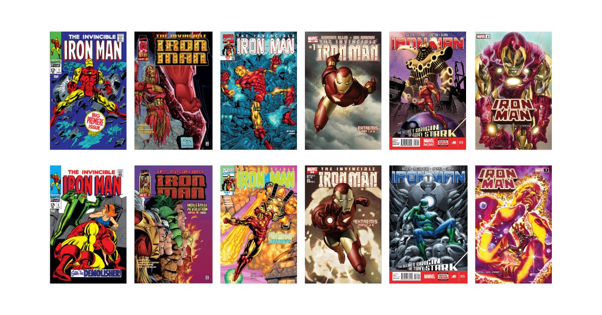 Iron Man Comic Book Covers
