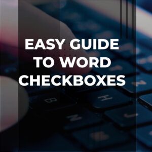 Mastering Checkboxes in Word - Adazing