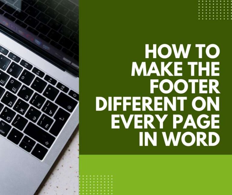 how to put footer on every page in word