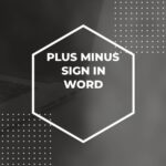 Menguasai Simbol Plus atau Minus di Word - Adazing
