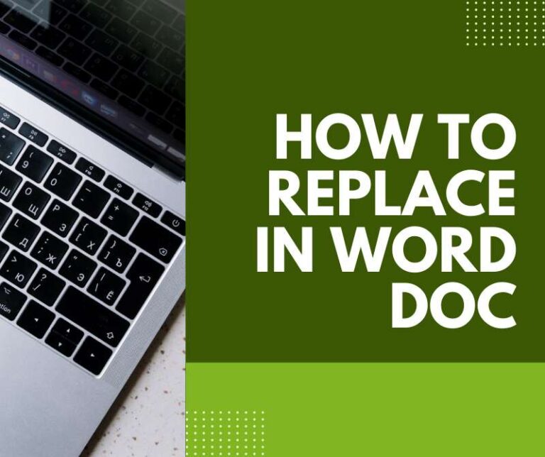 How to Replace in Word Doc - Adazing