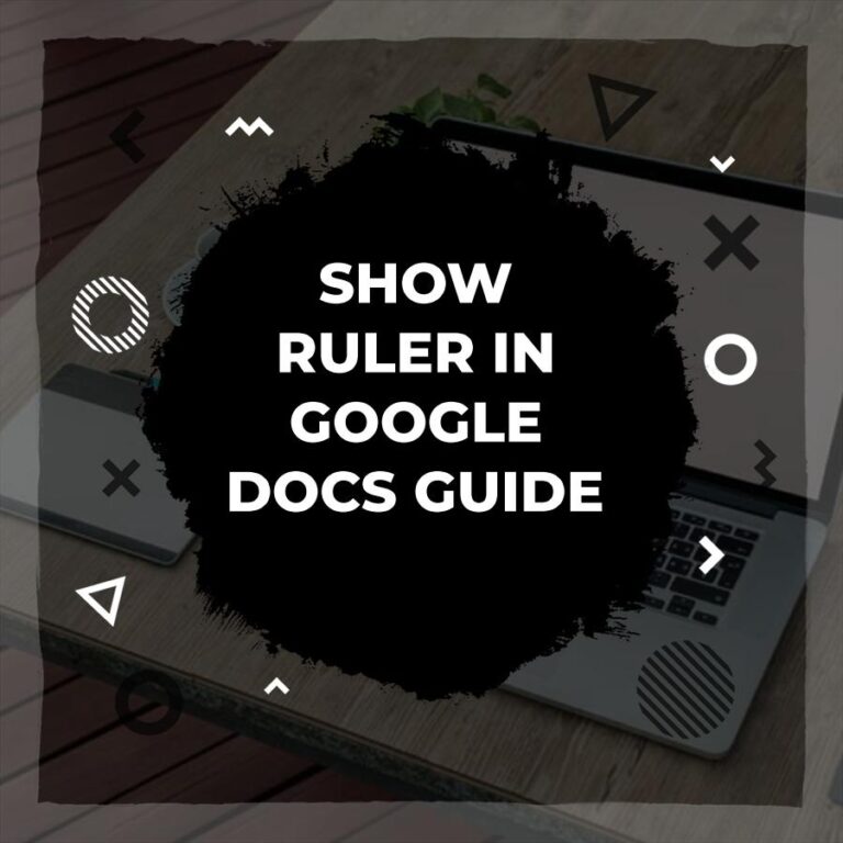 How to Show Ruler in Google Docs - Adazing