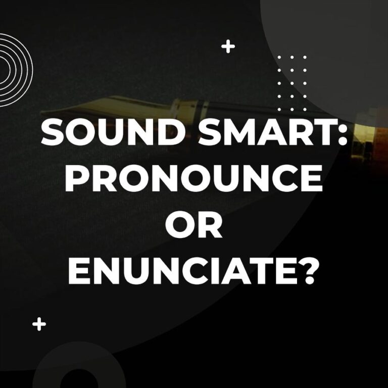 Pronunciation vs Enunciation: Mastering Clear Speech - Adazing