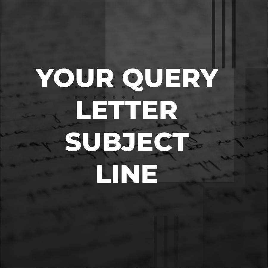 query letter subject line