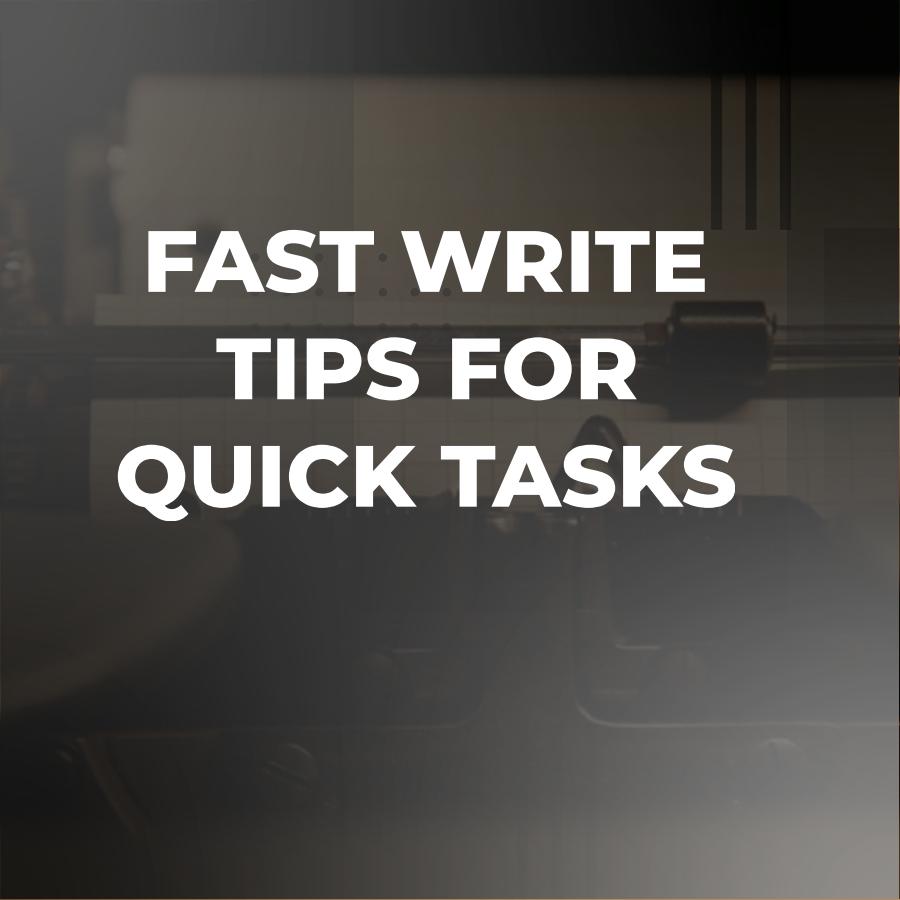 speed write