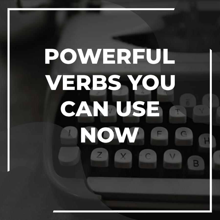 strong verbs list