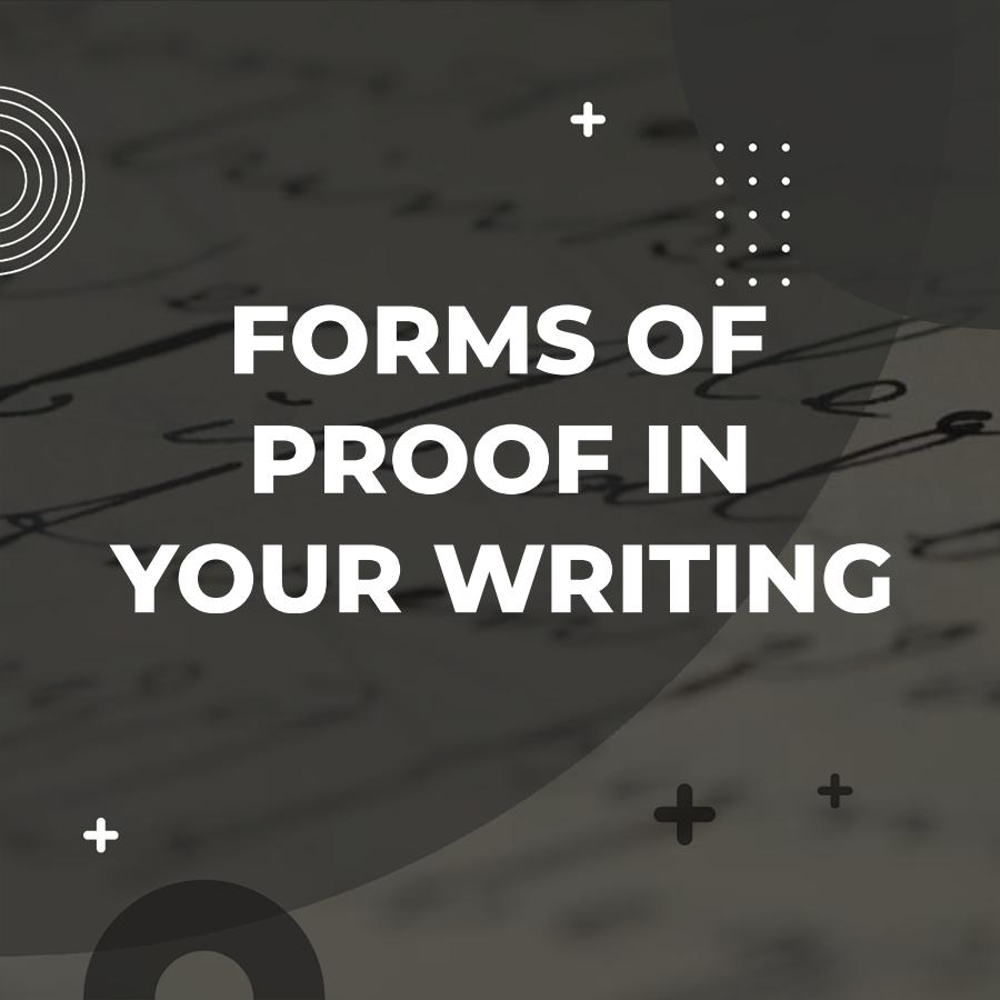 types of evidence in writing