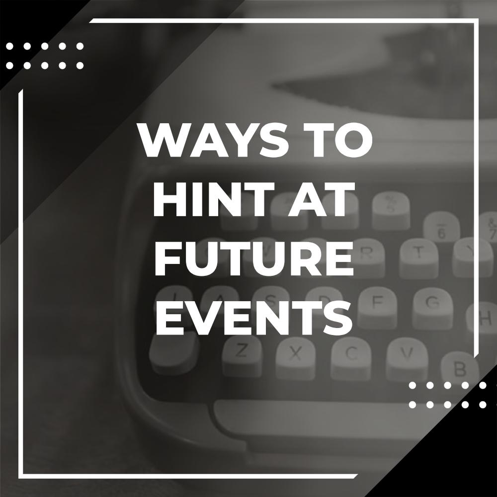 types of foreshadowing