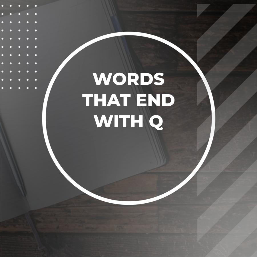 words that end in q