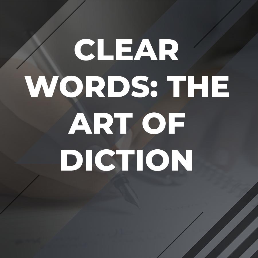 words to describe diction