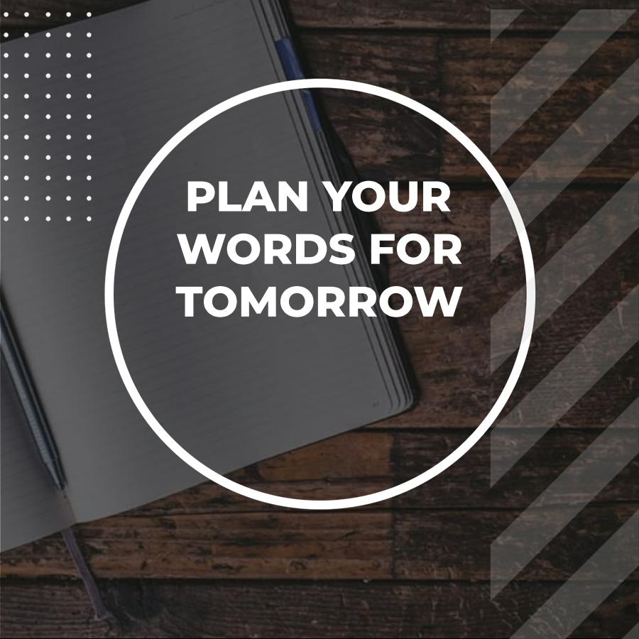 writing in future tense