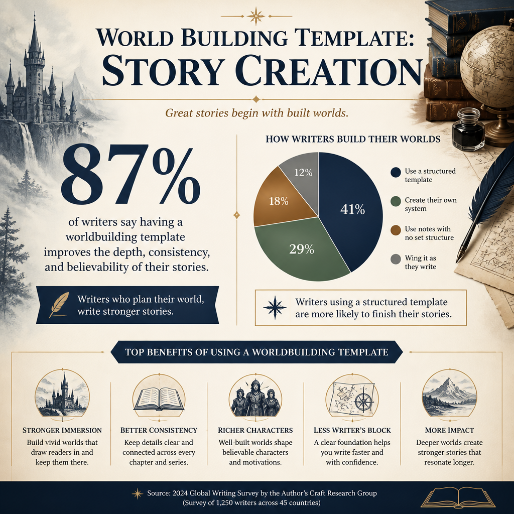 Worldbuilding Template: Story Creation statistics