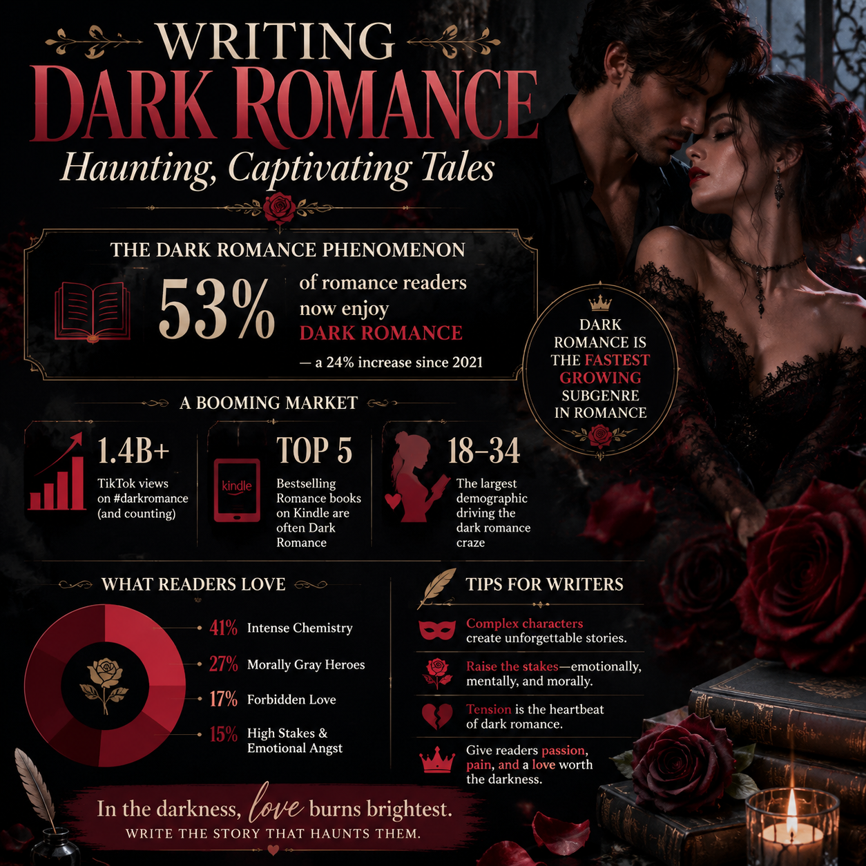 Writing Dark Romance: Haunting, Captivating Tales statistics