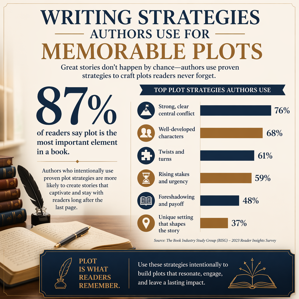 Writing Strategies Authors Use for Memorable Plots statistics