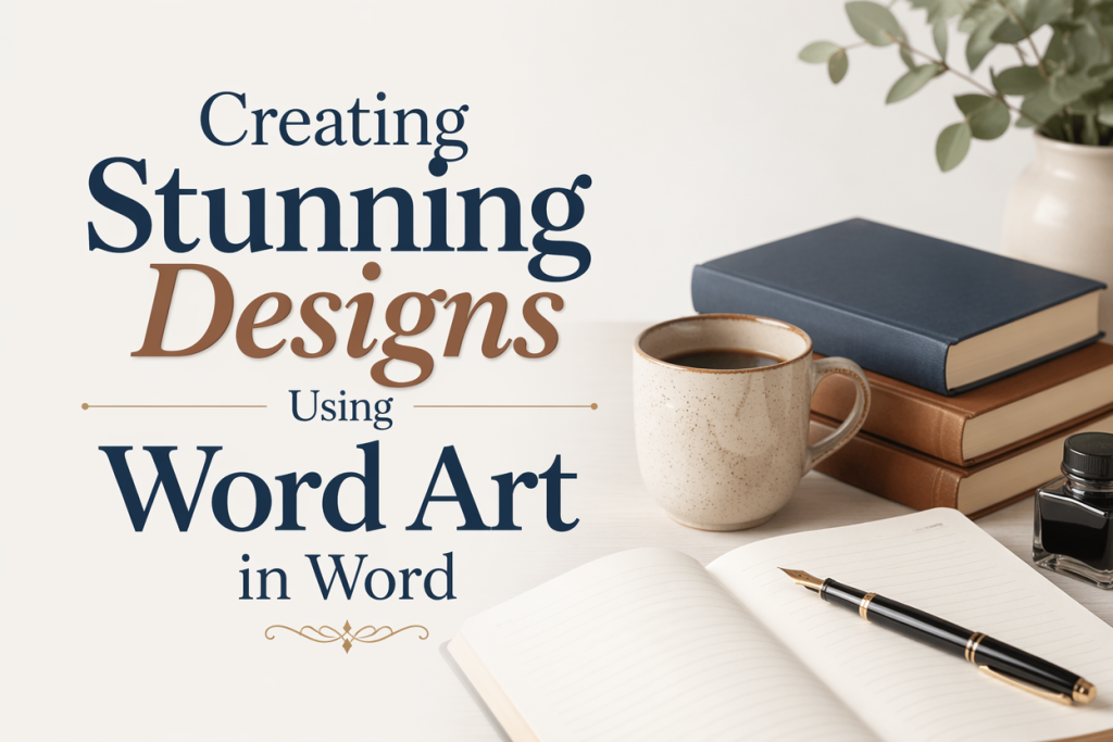 Criando designs impressionantes usando Word Art no Word - Adazing
