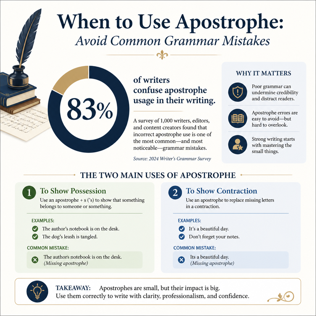 When to Use Apostrophe: Avoid Common Grammar Mistakes statistics