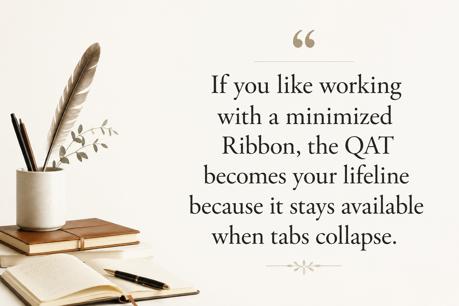 Key insight about Where is the Quick Access Toolbar in Word