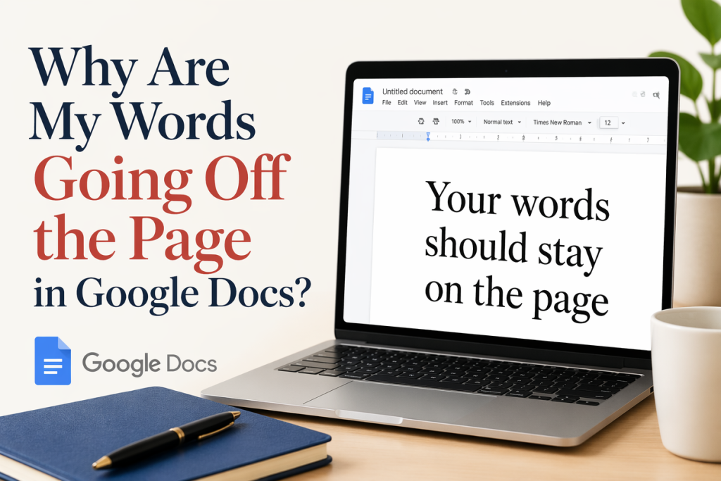 Google ドキュメントで単語がページからはみ出すのはなぜですか? - Adazing