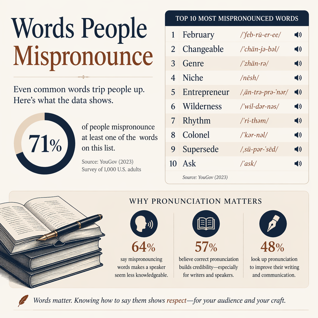 Words People Mispronounce statistics