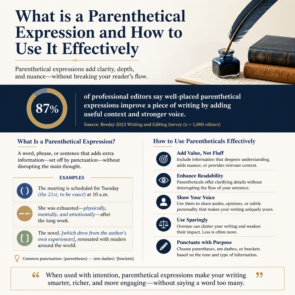What is a Parenthetical Expression and How to Use It Effectively statistics