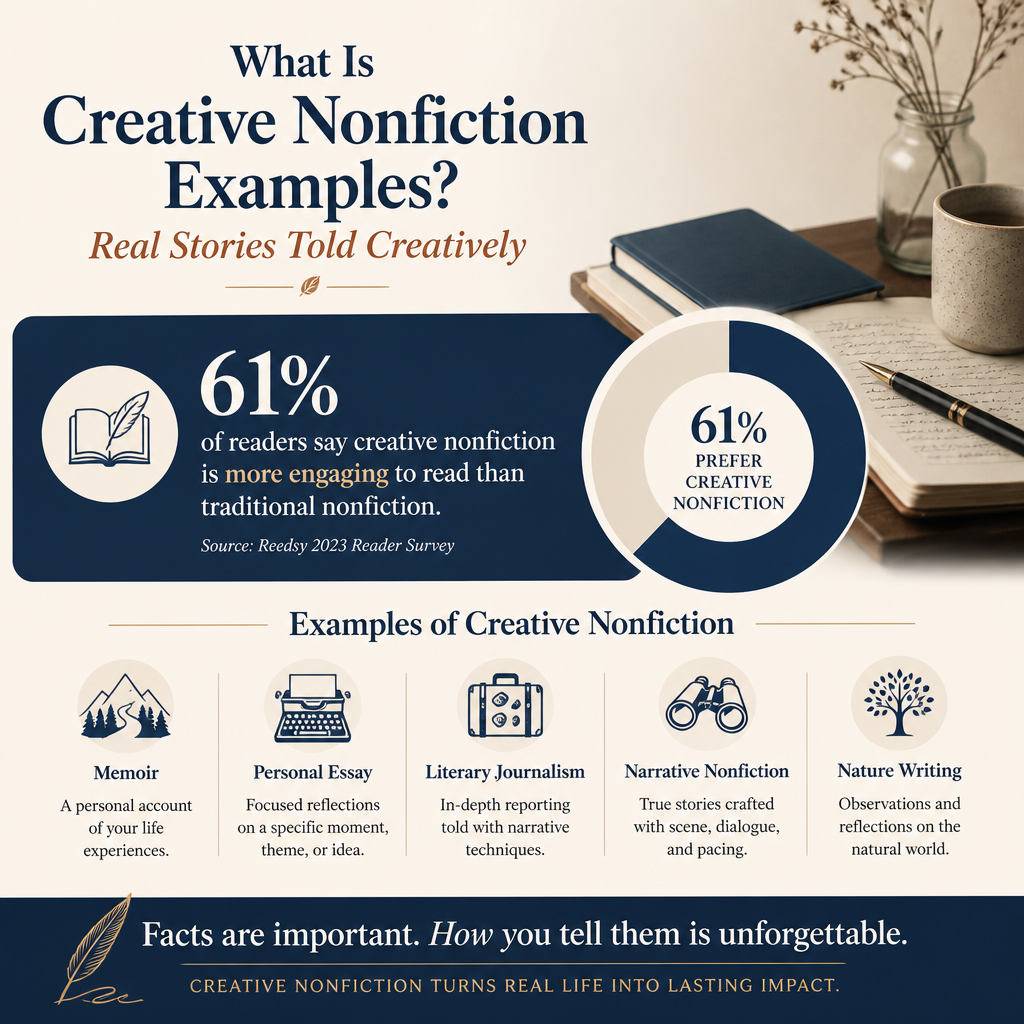 What Is Creative Nonfiction Examples? Real Stories Told Creatively statistics
