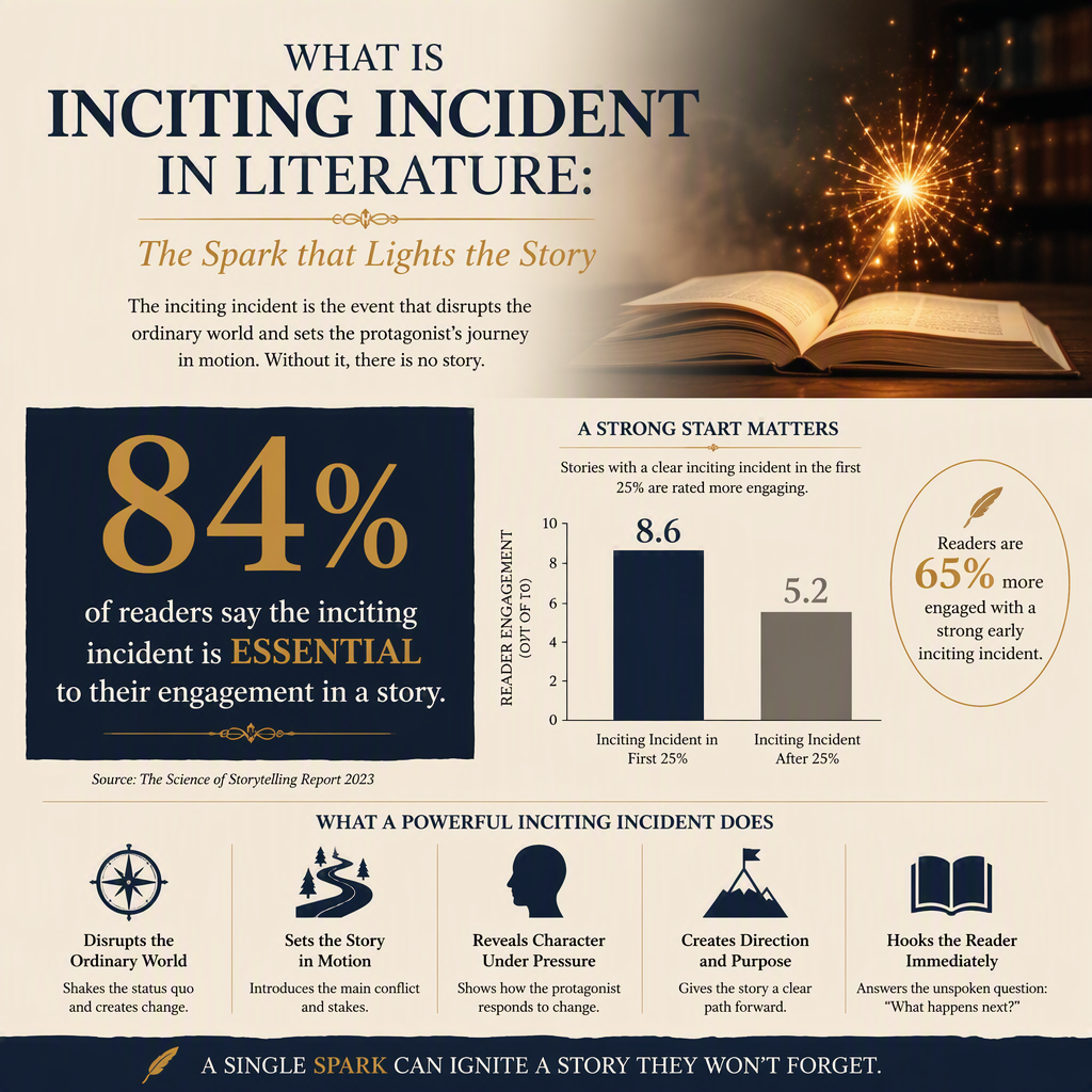 What is Inciting Incident in Literature: The Spark that Lights the Story statistics
