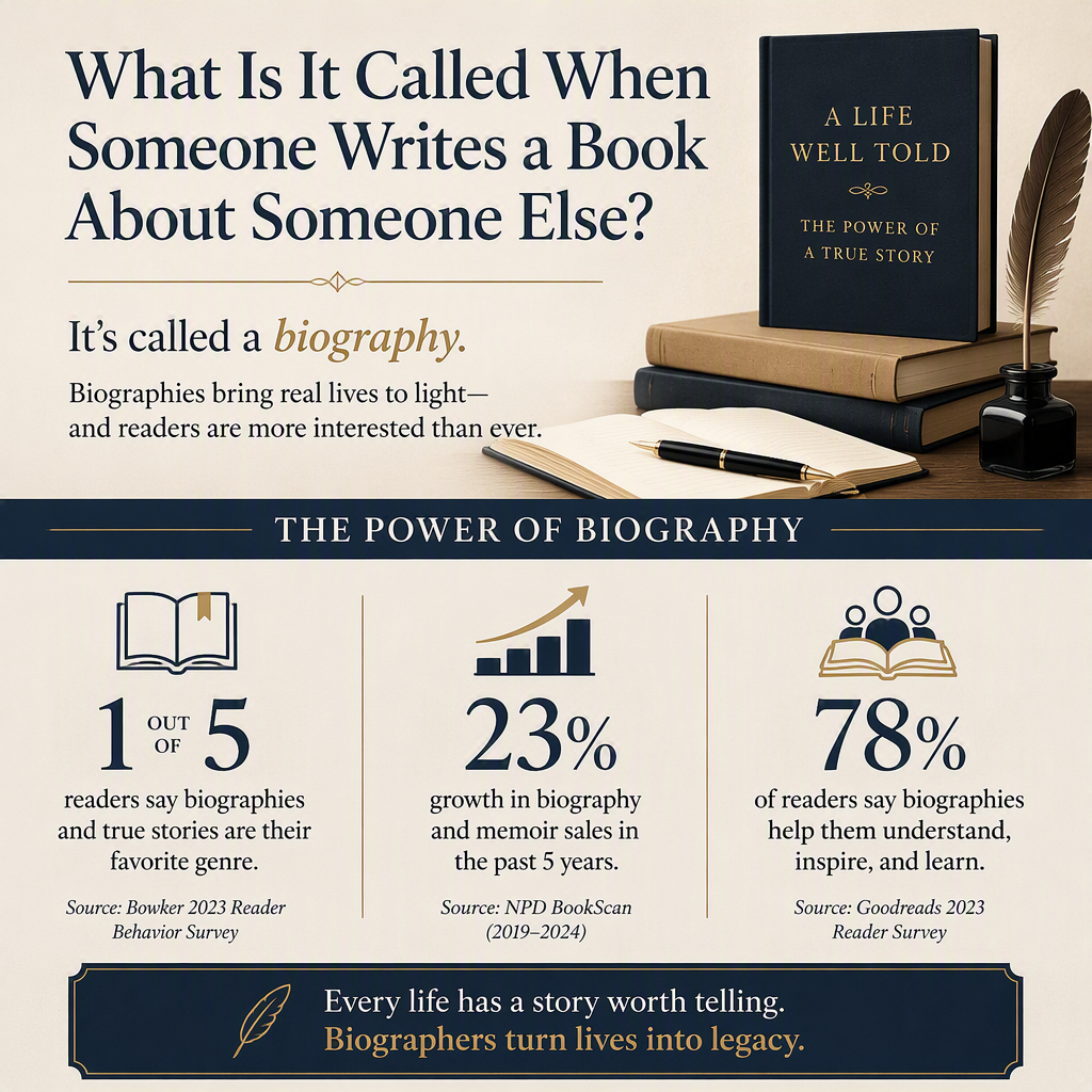 What Is It Called When Someone Writes a Book About Someone Else? statistics