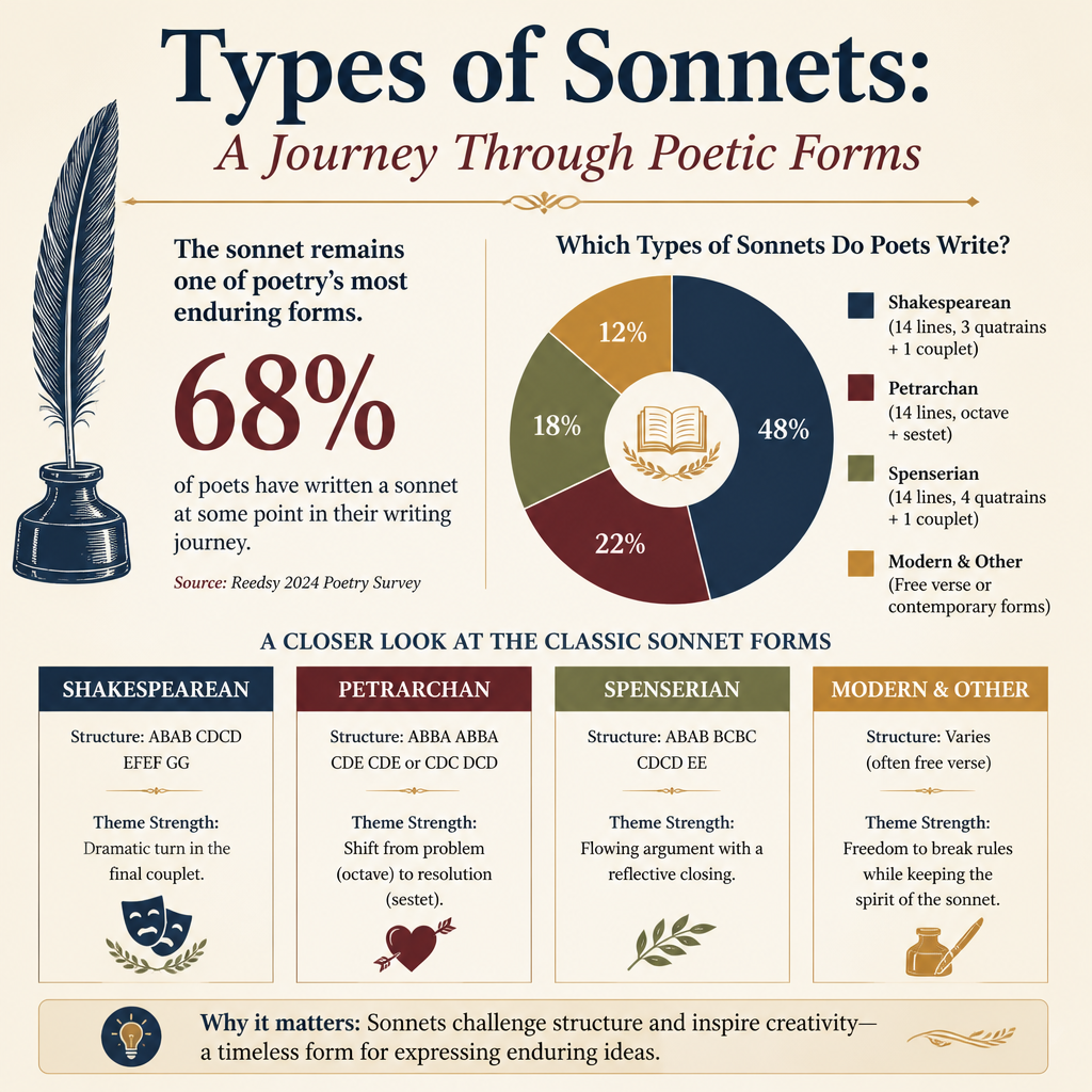 Types of Sonnets: A Journey Through Poetic Forms statistics