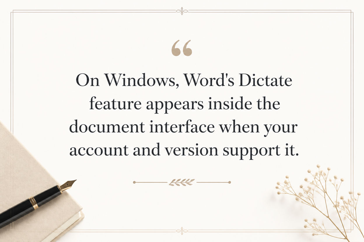 Key insight about Voice Typing in Word