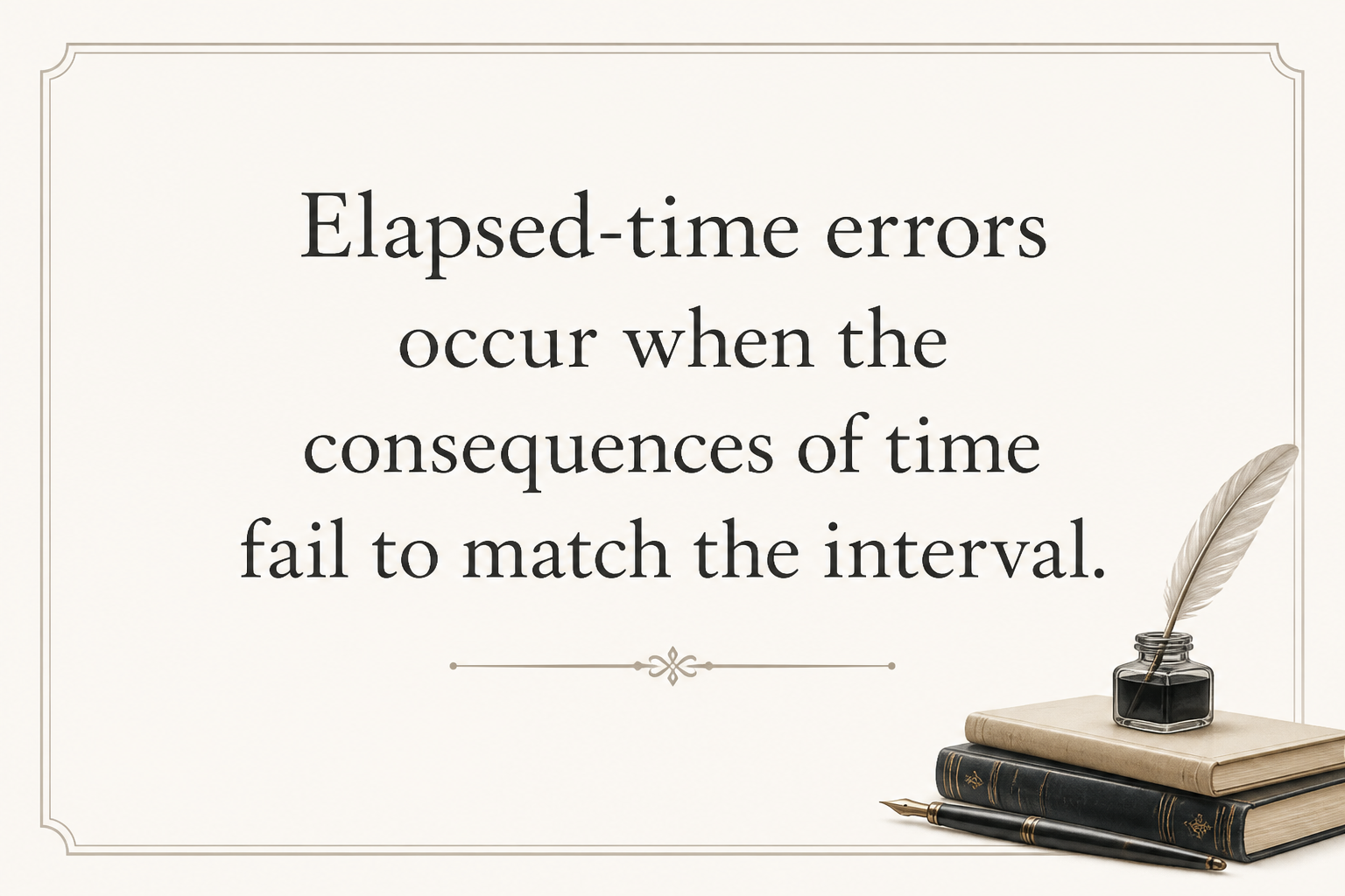 Key insight about Time Related Error in a Work of Fiction: How to Spot and Avoid Them