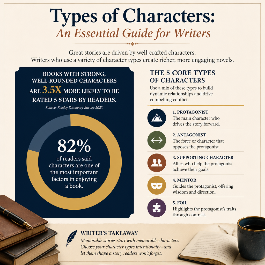 Types of Characters: An Essential Guide for Writers statistics